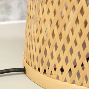 Good & Mojo Lampe De Table En Bambou Naturel/Noir, H. 40cm 18