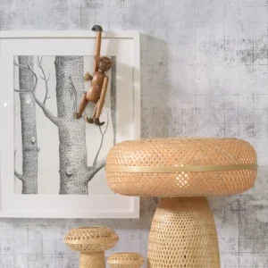 Good & Mojo Lampe De Table En Bambou Naturel/Noir, H. 40cm 10