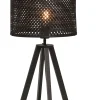 Good & Mojo Lampe De Table En Bambou Noir, H. 53cm 16