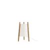 LEDS C4 Lampe De Table En Bois Et Textile Blanc 14