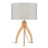 Good & Mojo Lampe De Table En Linen Gris 17