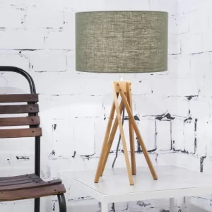 Good & Mojo Lampe De Table En Linen Naturel 10