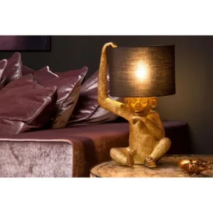 Lampea Lampe De Table En Matière Plastique Noir 45 Cm 14