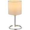 Globo Lampe De Table En Métal Argente 11