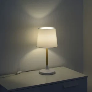 Keria Lampe De Table En Métal Blanc 8