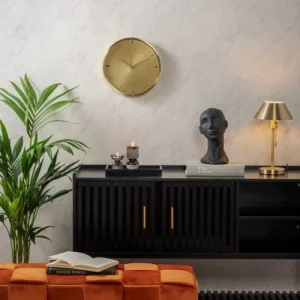 PRESENT TIME Lampe De Table En Métal Doré H36cm 12