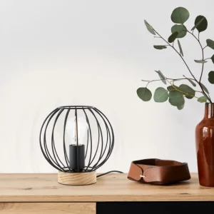 BRILLIANT Lampe De Table En Métal Noir 10
