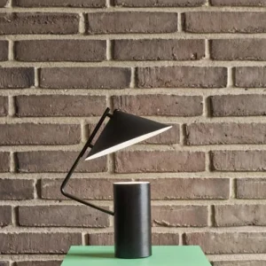 Hubsch Lampe De Table En Métal Noir 14