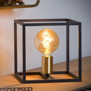 Lucide Lampe De Table En Métal Noir 9