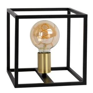 Lucide Lampe De Table En Métal Noir 15