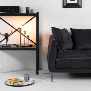 Sampa Helios Lampe De Table En Métal Noir 9