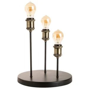 Sampa Helios Lampe De Table En Métal Noir 11