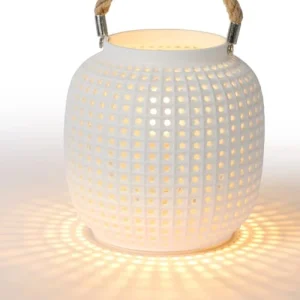 Lucide Lampe De Table En Plastique_synthetic Blanc 11