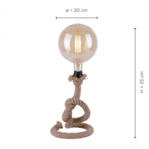 Paul Neuhaus Lampe De Table En Rattan Naturel 12