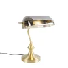 QAZQA Lampe De Table En Verre Doré/laiton 14