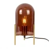 PRESENT TIME Lampe De Table En Verre Marron Diam 16x30cm 10