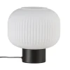 Nordlux Lampe De Table Noire Avec élégant Abat-jour En Verre Opale 10