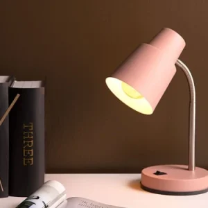 PRESENT TIME Lampe De Table Scope Métal Rose 18