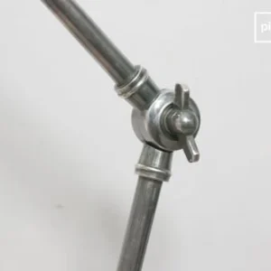 PIB Lampe Double Articulation En Métal Argenté 12