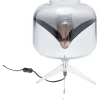 Kare Design Lampe En Acier Chromé Et Abat-jour En Verre 17