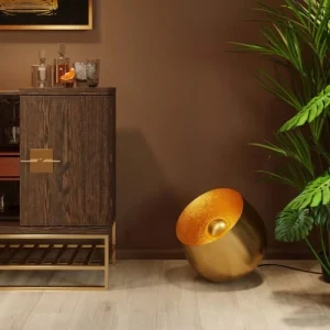 Kare Design Lampe En Acier Doré D50 9