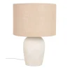 Maisons Du Monde Lampe En Céramique Beige Et Abat-jour En Toile De Jute Sable 11