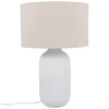 Maisons Du Monde Lampe En Céramique Blanche Et Abat-jour En Coton Recyclé écru 19