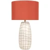 Maisons Du Monde Lampe En Céramique écrue Et Abat-jour Rouge Brique 20