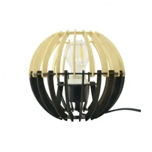C-Création Lampe En Lamelles De Bois Naturel Et Gris 16