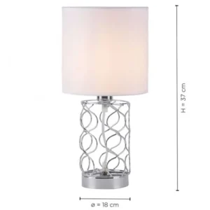 Keria Lampe En Métal Argenté 12