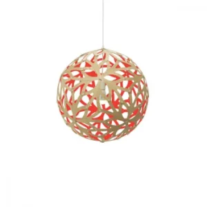 MOAROOM Lampe Floral Colorée 60cm Bambou Et Rose 18