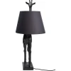 Kare Design Lampe Girafe En Polyrésine Noire Et Abat-jour En Coton 22