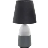 ITEM International Lampe Grise En Métal Et Lin 22