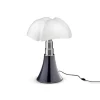 Martinelli Luce Lampe LED Argentée Avec Variateur H35cm 17