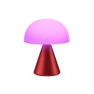LEXON Lampe LED Portable Medium En Aluminium Rouge Foncé 16