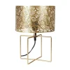 Jardideco Lampe Métal Ajouré Doré 20
