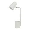 Decoratie Lampe Métal Avec Pot Crayons Blanc 22