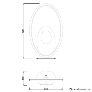 Lo Select Lampe Métal Gris Led 9