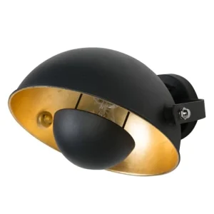 Beliani Lampe Murale Noire Et Dorée 18
