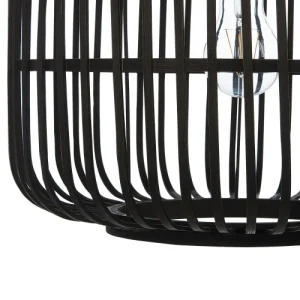 Beliani Lampe Suspendue En Bambou Noir 16