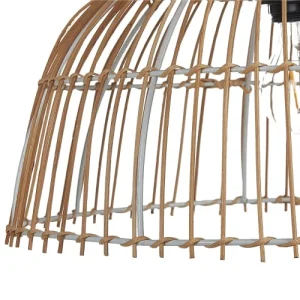 Beliani Lampe Suspendue En Rotin Naturel 16