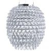 Beliani Lampe Suspension Argenté 16