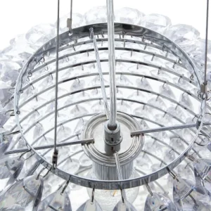 Beliani Lampe Suspension Argenté 16