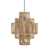 Madam Stoltz Lampe Suspension En Bambou Et Métal 22