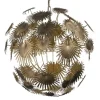 BePureHome Lampe Suspension Métal Doré 22