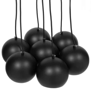 Beliani Lampe Suspension Noir 18