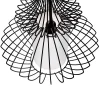 Beliani Lampe Suspension Noire 16