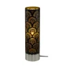 C-Création Lampe Tactile Grand Modèle En Métal Perforé Noir 20
