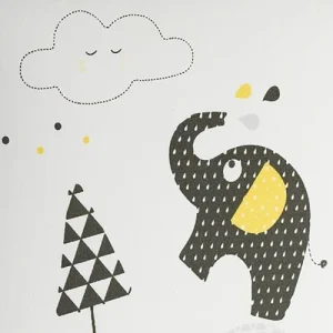 Sauthon Luminaire Enfant à Poser En Coton Gris 9