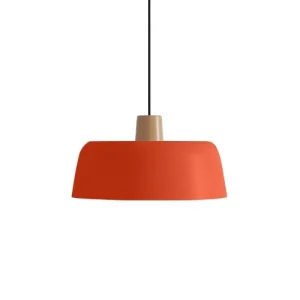 Potiron Paris Luminaire Suspension En Métal Ocre Et Bois 9